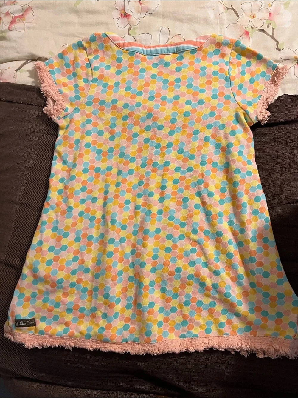 Matilda Jane Size 10 Dream Chasers Dots on Dots Swim Bathing Suit Coverup Girls